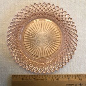 Pink Depression Glass 6” Bread / Butter Plate